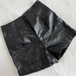 Black Women's Leather Shorts/Hot Pants